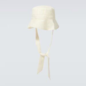King & Tuckfield white cotton bucket hat made in London